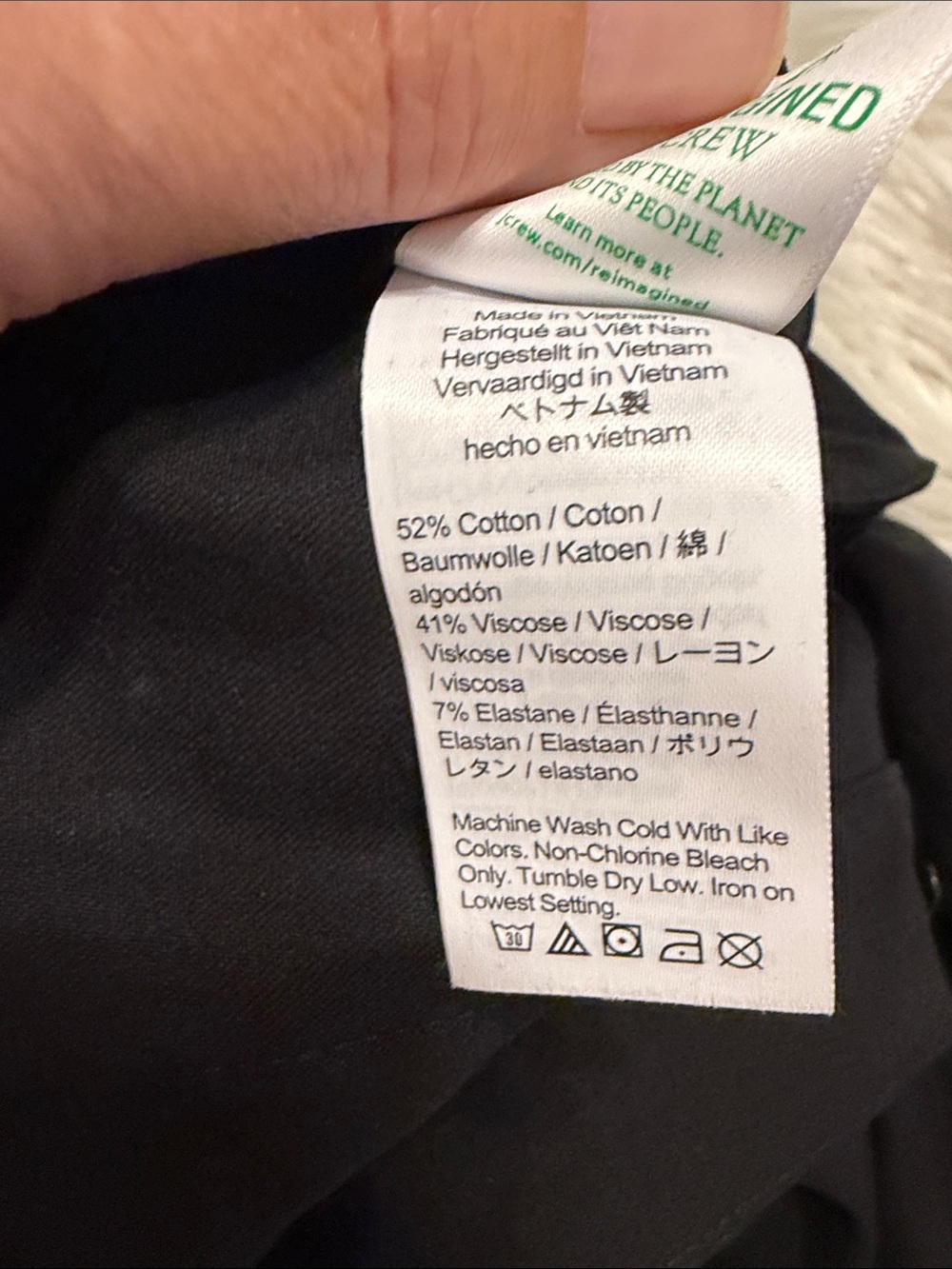 J. Crew Black High-Waist Wide Leg Pants size 4 inseam 25” brand new - Picture 7 of 9